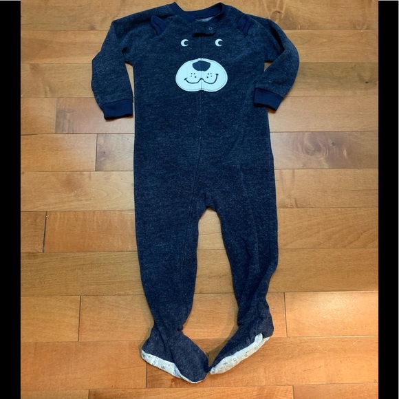 {6/$30} Carter’s sleeper onesie with bear face - Picture 1 of 3